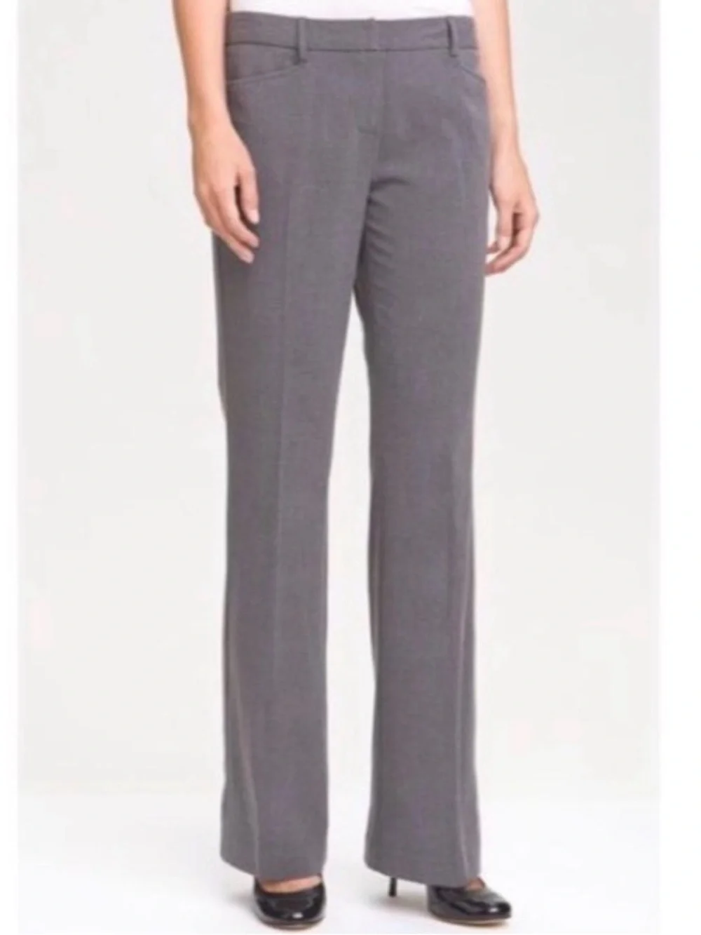 NWT MICHAEL Michael Kors Derby straight leg dress pants grey size 6